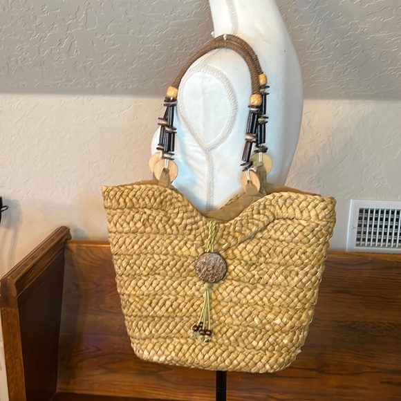 SUN N SAND STRAW BAG - Picture 1 of 15